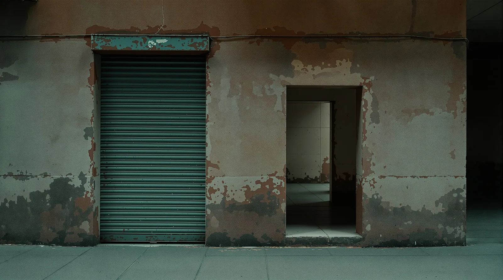 A sealed door beside an empty doorway, suggesting the difference between a 410 gone and a 404 not found status