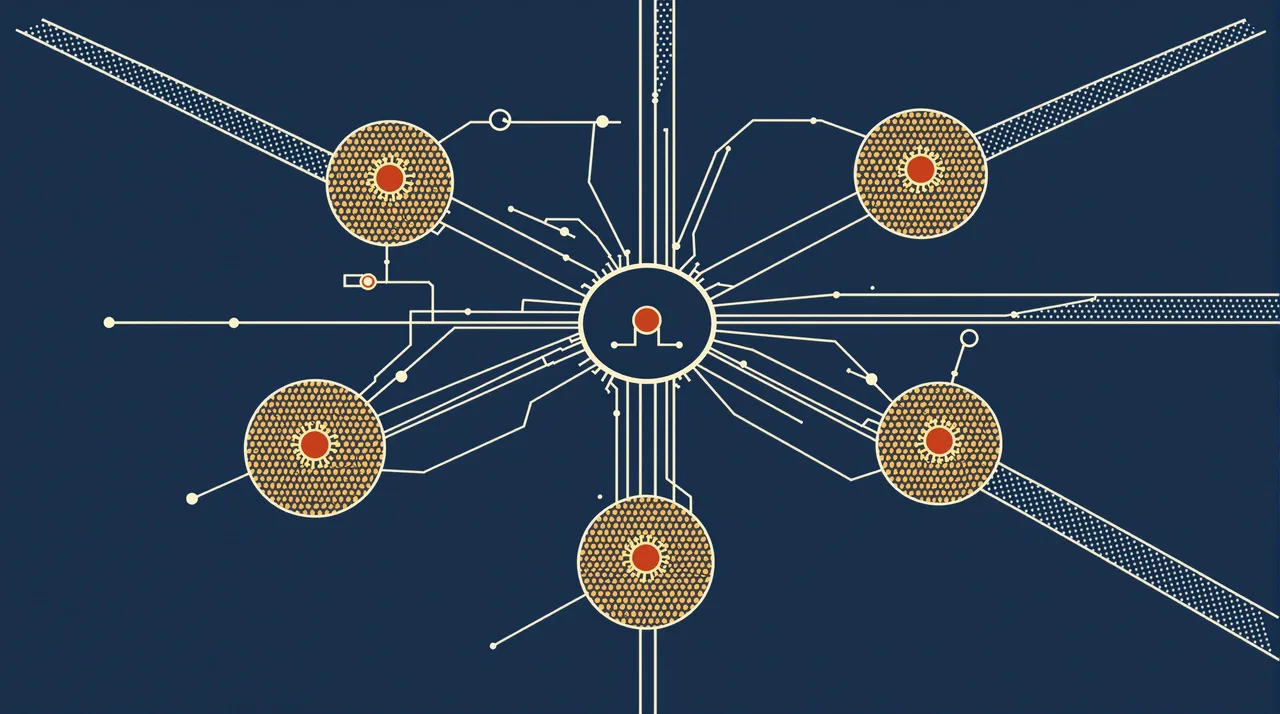 9 Custom CRM Advantages Over HubSpot -- line-art illustration