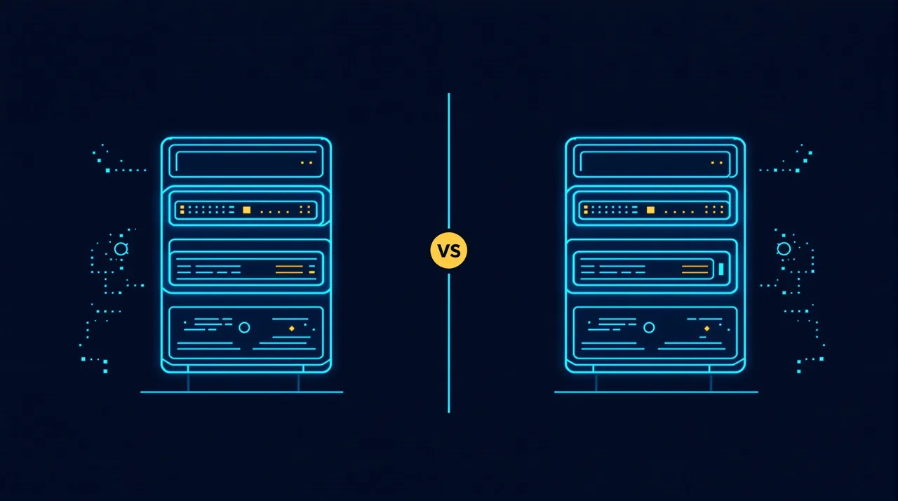 AI Overviews vs AI Mode: The Difference, and What Each Does to Your Traffic -- line-art illustration