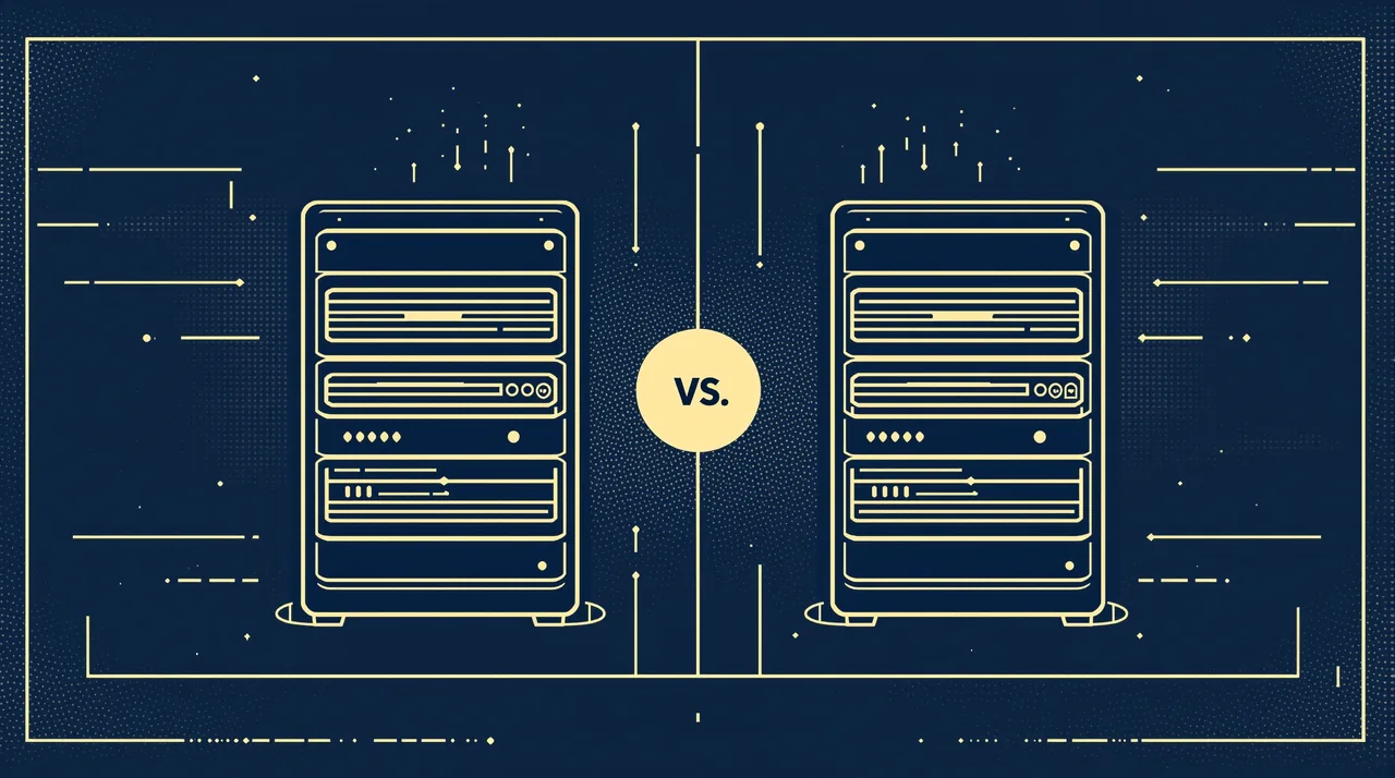 Gerenciamento de Ativos de Marca vs Gerenciamento de Ativos Digitais: Por Que Você Precisa de Ambos -- ilustração em estilo line-art