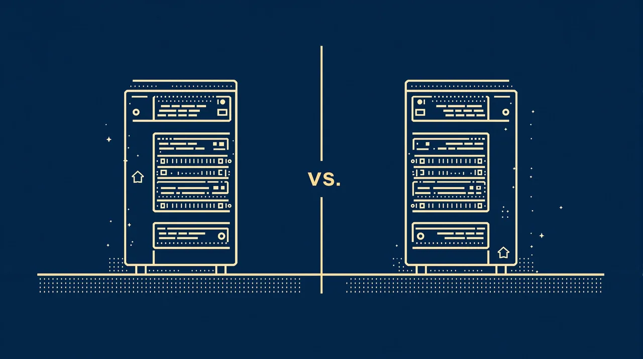 Custom CRM vs Popular Options: The Real 2026 Breakdown -- line-art illustration