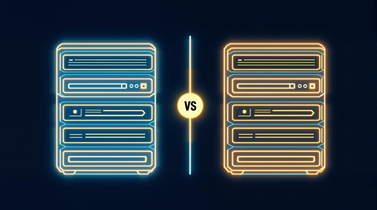 Dribbble vs Behance in 2026: shots versus case studies -- line-art illustration