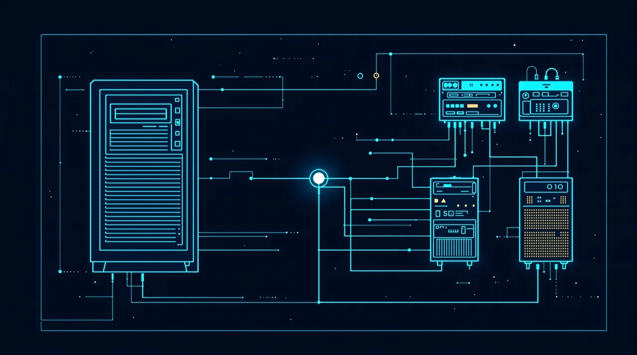Drupal to WordPress Migration: A 12,000-Site SEO Playbook -- line-art illustration
