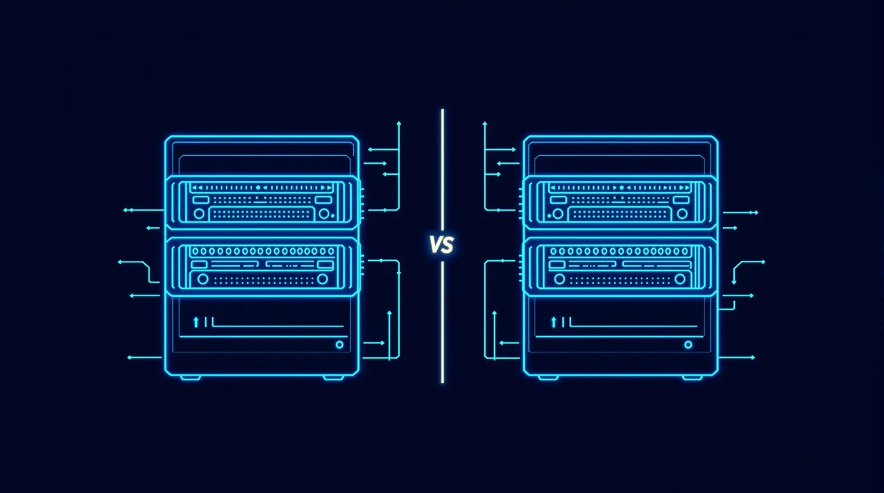Headless vs WordPress security in 2026: why Next.js and Astro sites barely get hacked -- line-art illustration