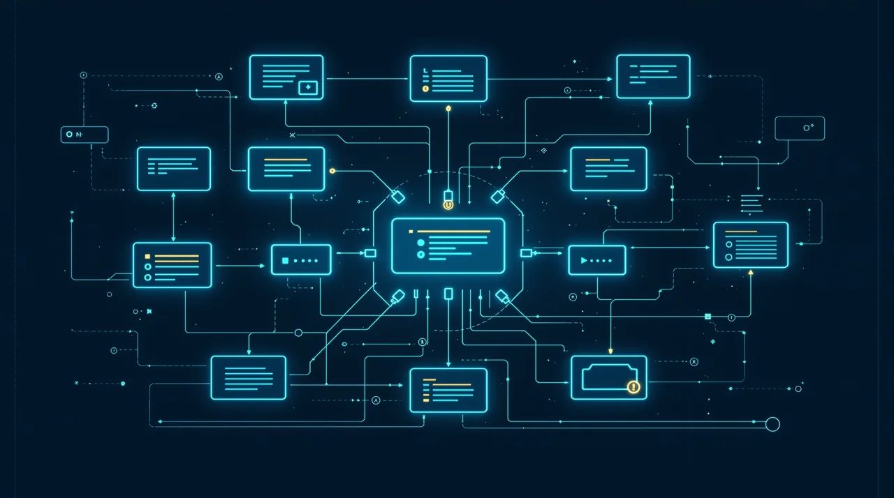 Headless WordPress in 2026: the complete practical guide -- line-art illustration