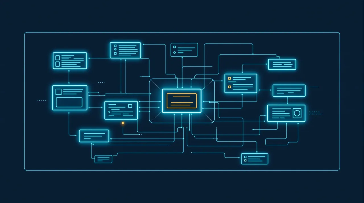 Headless WordPress + Astro: A Working Setup for Content-Heavy Sites -- line-art illustration