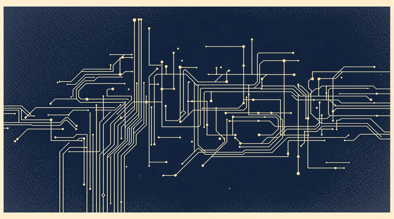 Building a Custom CRM in 14 Weeks -- line-art illustration