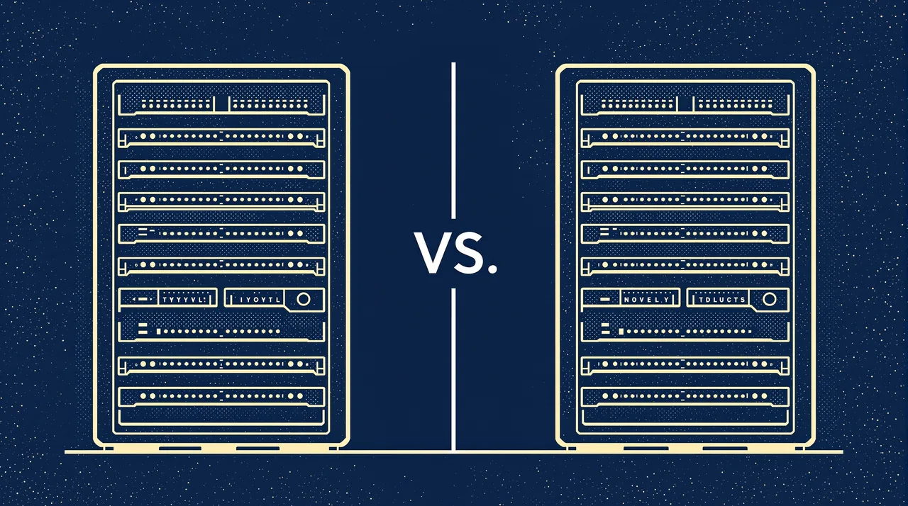 Netlify vs Vercel in 2026: Which Should You Pick? -- line-art illustration