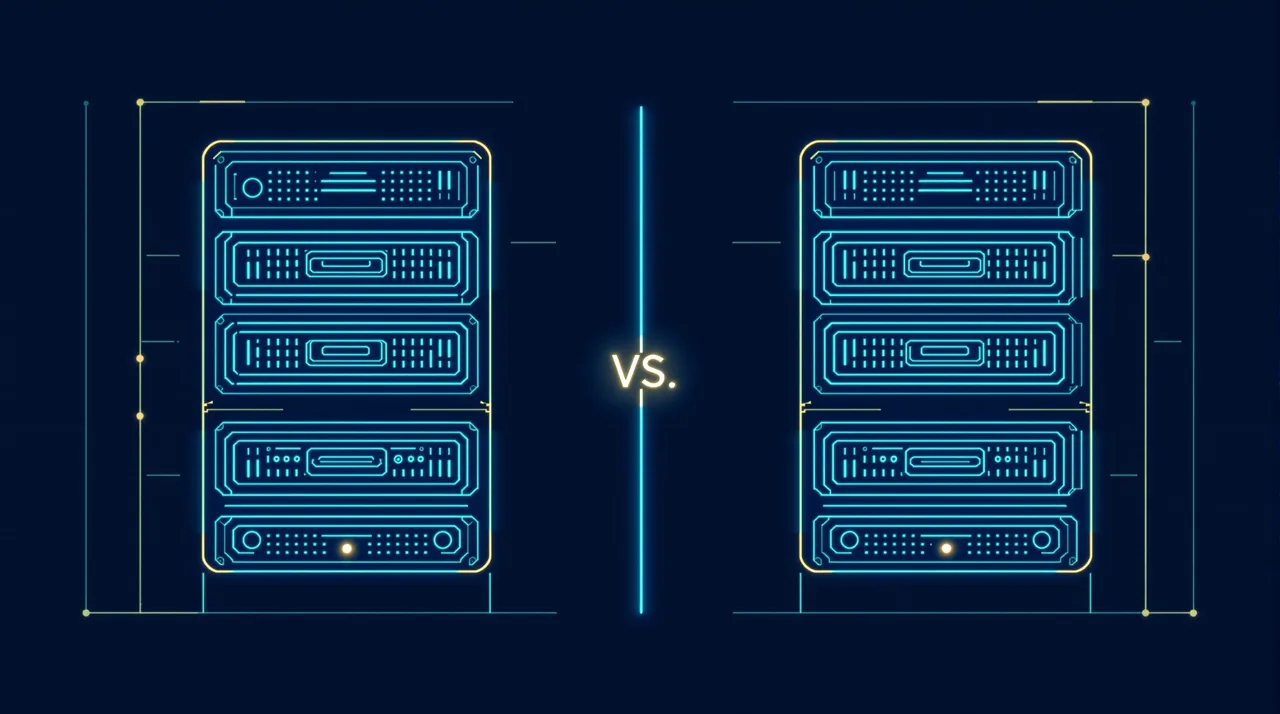 Typeform vs Jotform in 2026: design versus features -- line-art illustration