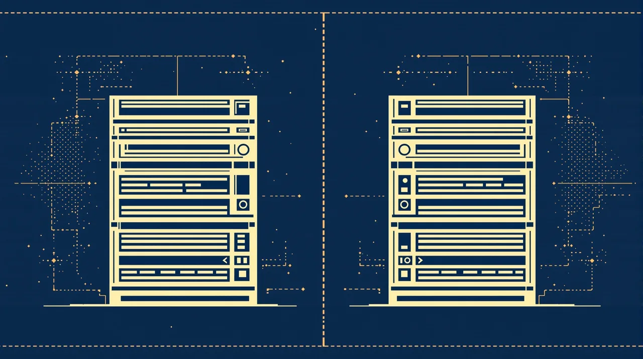 Vercel vs Netlify on Price: A Line-by-Line Breakdown -- line-art illustration