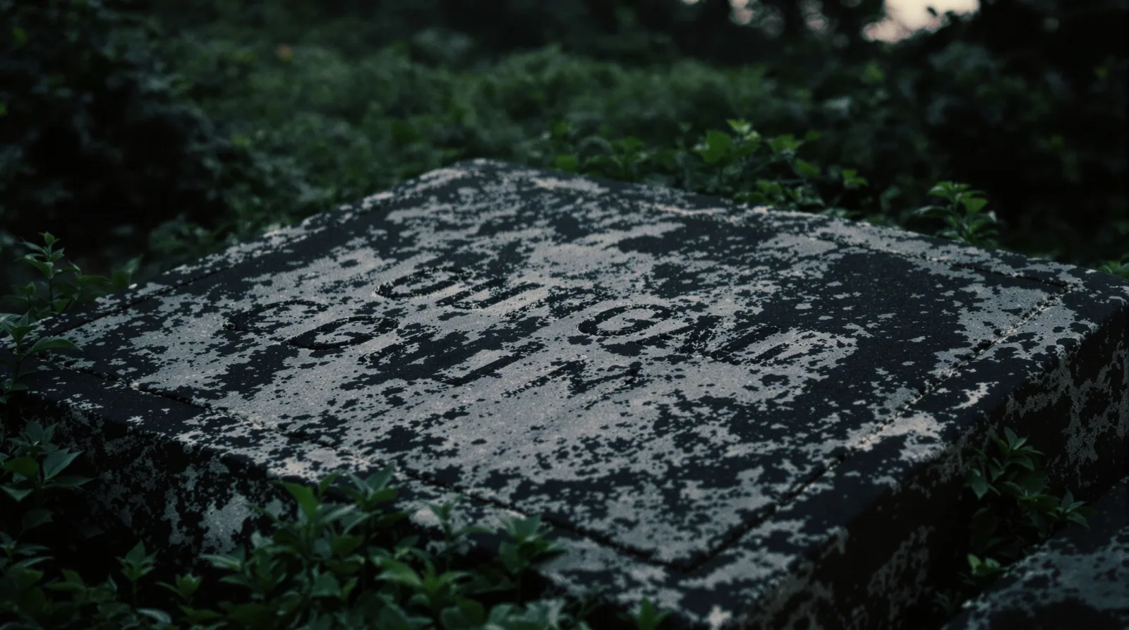 A weathered monument with new green growth, suggesting WordPress maturing as newer platforms rise