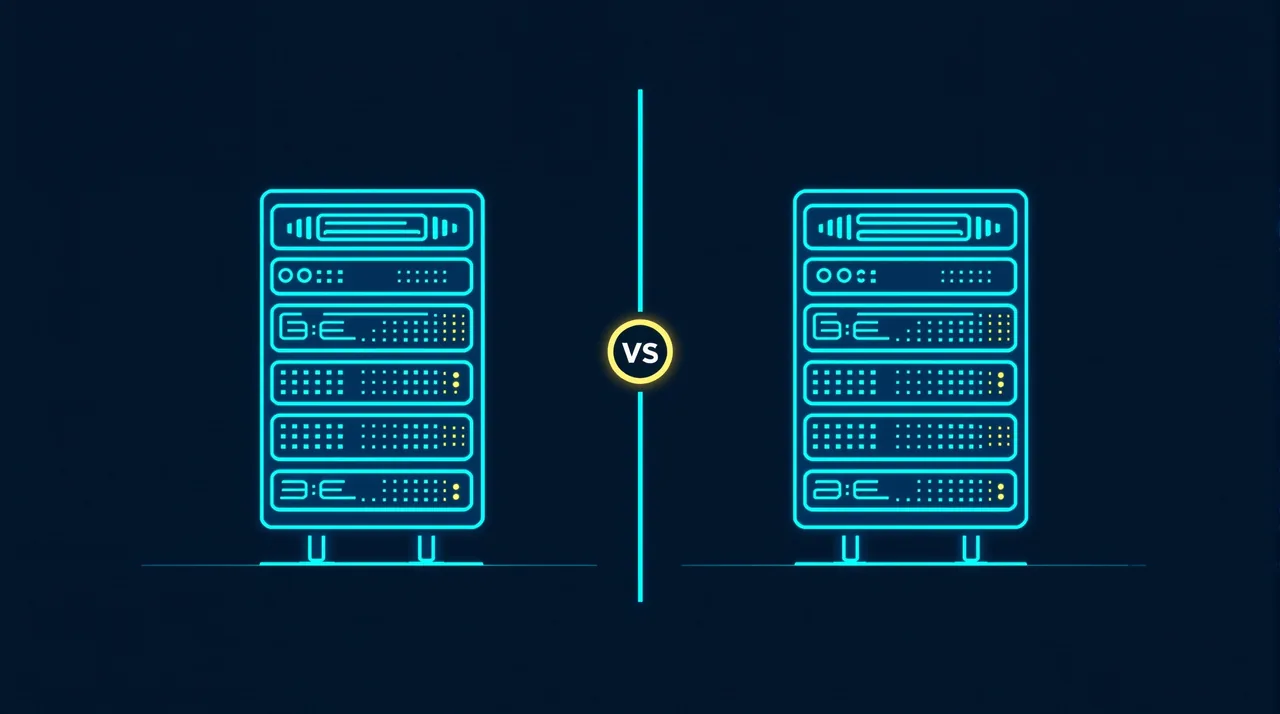 WordPress Multisitio vs Subcarpeta vs Subdominio: SEO Multi-Marca -- ilustración de arte lineal